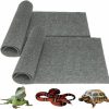 Reptiles & Amphibian Tfwadmx | Tfwadmx 2Pack Reptile Carpet Gray 39'' X 20'' Terrarium Mat Liner Bedding Bearded Dragon Substrate Supplies For Snake Tortoise Lizard Leopard Gecko