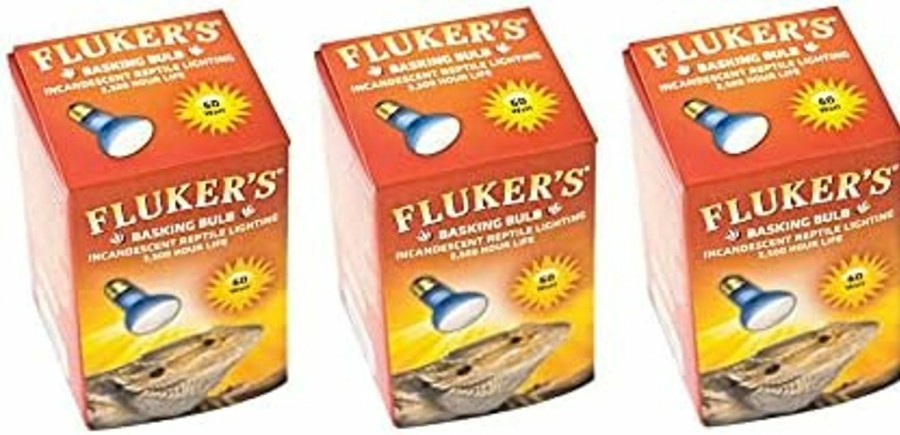 Reptiles & Amphibian Fluker's | (3 Pack) Fluker'S Basking Spotlight Bulbs For Reptiles - 60 Watt