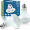 Reptiles & Amphibian HARTOMPET | Hartompet 60W E26 Reptile Heat Lamp Bulbs, Uva Basking Spot Light For Bearded Dragon, Lizard, Tortoise, Chicks, Other Reptiles & Amphibians - Simulated Natural Sunlight Terrarium Heat Lamps | 2 Pack