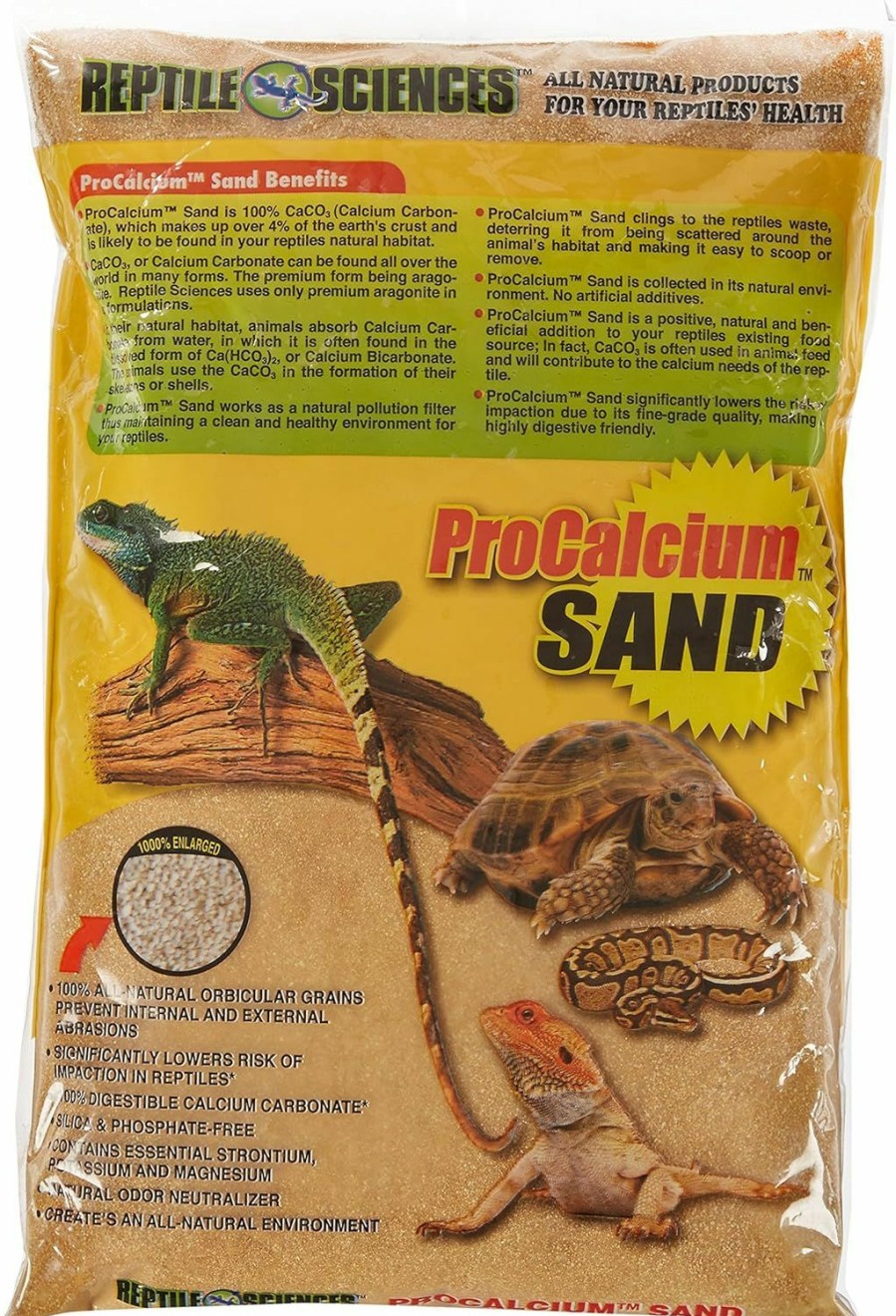 Reptiles & Amphibian Reptile Sciences | Reptile Sciences Terrarium Sand, 10-Pound, Natural Sedona