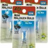 Reptiles & Amphibian Zilla | Zilla Mini Halogen Lamp Reptile Bulb, 50-Watt, Day Blue (3 Pack)