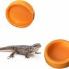 Reptiles & Amphibian BNOSDM | 2 Pack Reptile Food Bowls Mini Ceramic Water Feeder Bowl Anti-Escape Mini Reptile Feeder For Lizard Anoles Bearded Dragons Crested Gecko Hermit Crabs