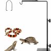 Reptiles & Amphibian Surfante | Surfante Reptile Lamp Stand Adjustable Floor Light Holder Metal Lamp Bracket Support For Terrarium Heat Lamps Turtles Snakes Lizards Amphibians