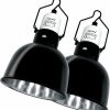 Reptiles & Amphibian waazoorep | Waazoorep Reptile Light Fixture 2 Pack 5.5 Inch Deep Dome Lamp Fixture,Optical Reflection Reptile Basking Heat Bulb Lampshade For Bearded Dragon, Turtle, Snake And Lizard Terrarium