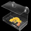 Reptiles & Amphibian Oooct | Oooct Reptile Hideout, Transparent Acrylic Lizard Hideout With Strong Suction Cups, Tank Aquarium Decor Accessories, Suitable For Gecko Frog Lizard Chameleon Hermit Crab 6.7 3.9 5.7 Inches