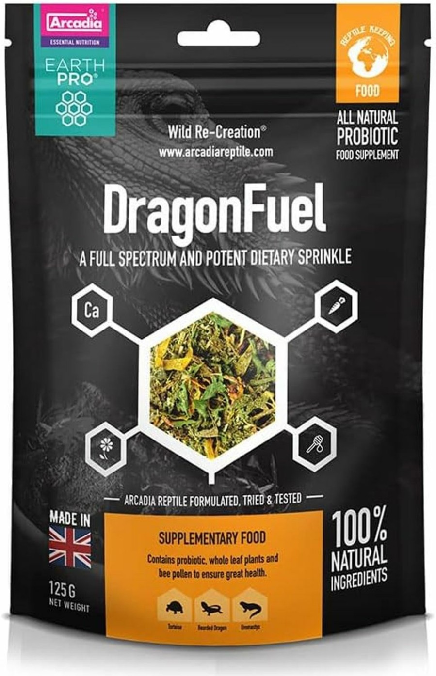 Reptiles & Amphibian Arcadia | Arcadia Earthpro-Dragonfuel, 125G Bag