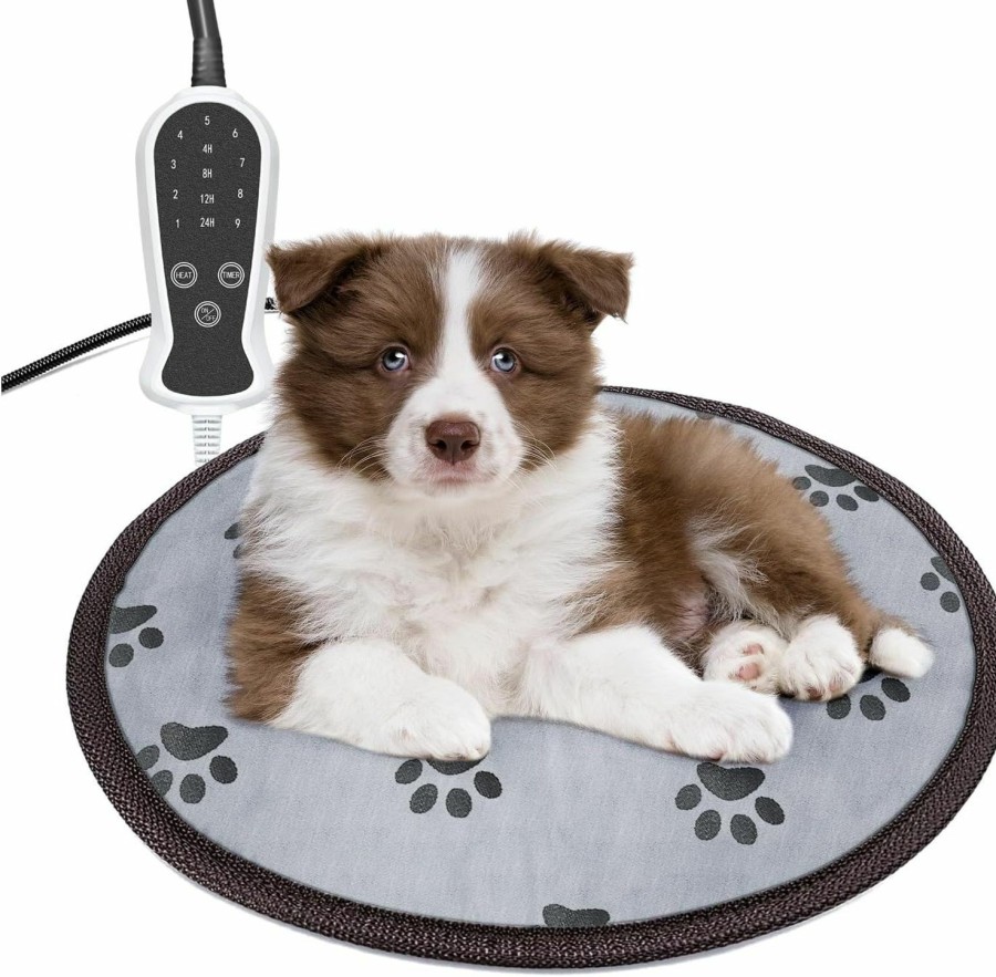 Reptiles & Amphibian Kuntrust | Kuntrust Pet Heating Pad For Dog Cat, Electric Heating With Steel-Wrapped Cord, 9 Temperature Mode, For Small Dogs Cats