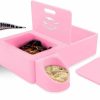 Reptiles & Amphibian GECKOPIA | Geckopia Triple Dish 3.0 | 3 In 1 Reptile Dish | Gecko Bowl | Reptile Calcium Bowl | Reptile Water Food Bowl | Mealworm Dish Bioplastic | Wood