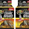 Reptiles & Amphibian Zoo Med | Zoo Med Repticare Infrared Ceramic Heat Emitter (150 Watt) Pack Of 2 (2 Items)