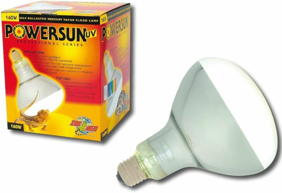 Reptiles & Amphibian Zoo Med | Zoo Med Powersun Uv Bulb, 160 Watt