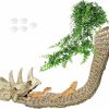 Reptiles & Amphibian Tfwadmx | Tfwadmx Bearded Dragon Tank Accessories,Resin Dinosaur Triceratops Skull Lizard Hammock Reptiles Habitat Hideout Cave For Lizard Chameleon Snake Spider Frog Gecko