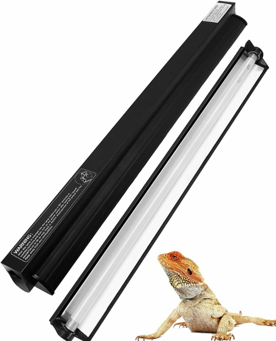 Reptiles & Amphibian Ycxydr | Ycxydr 8W T5 Ho Uvb Reptile Light Fixture Kit, Terrarium Hood Light With Reptile Light Desert Uvb 10.0 Fluorescent Tube,Terrarium Hood Light Suitable