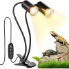 Reptiles & Amphibian HOSUN | Hosun Reptile Heat Lamp, Uva Uvb Reptile Light With Auto Timer, Dimmable Turtle Basking Light For Bearded Dragon, Tortoise, Lizard, Snakes And More, Dual Heating Lamp With E26/27 Base, 2 Bulbs 25W+50W