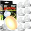 Reptiles & Amphibian Tarpop | 8 Pcs Reptile Heat Lamp Basking Spotlight Bulbs, Basking Heat Lamp Bulbs For Reptiles Uva Reptile Light Fixture Terrarium Heat Lamps (100W)