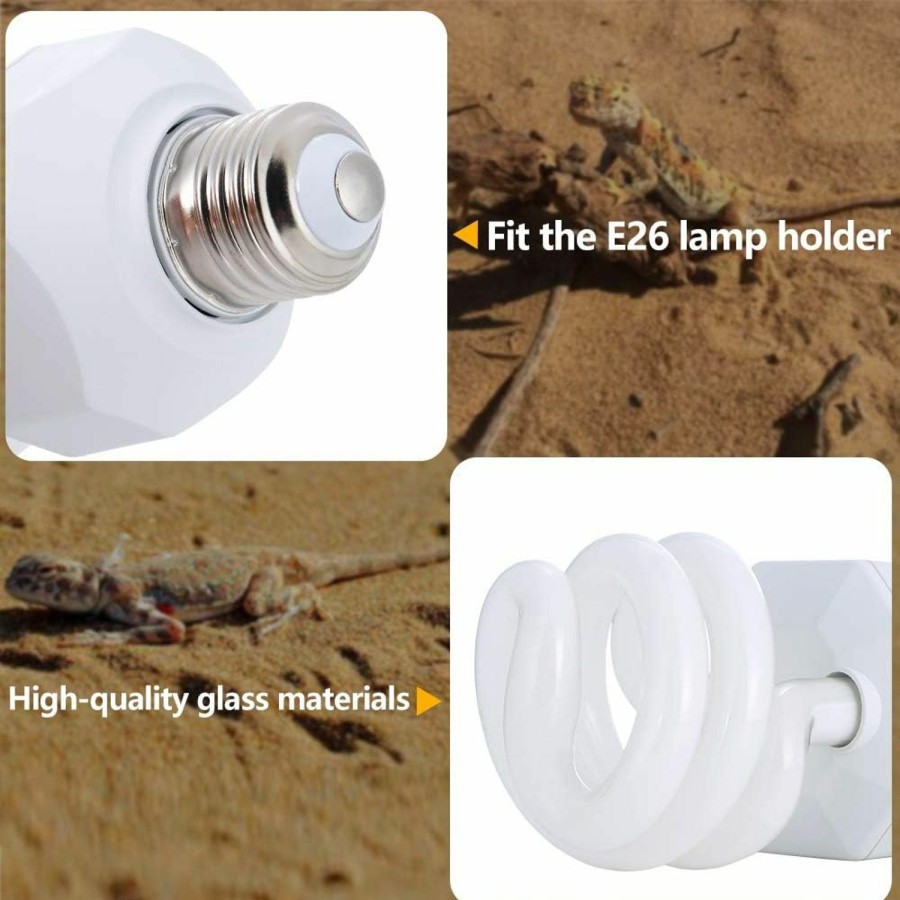 Reptiles & Amphibian LUCKY HERP | Lucky Herp Uva Uvb Reptile Light 10.0, Desert Uvb 150 Compact Fluorescent Lamp 23W