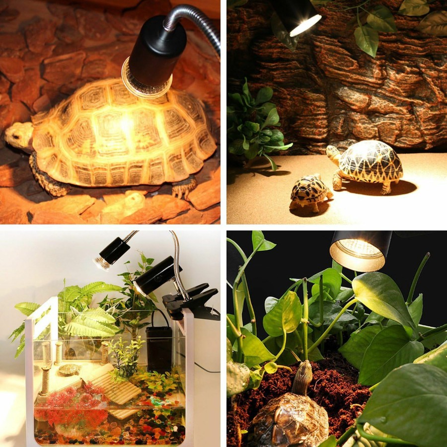 Reptiles & Amphibian OMAYKEY | Omaykey 3-Pack 75W Uva + Uvb Full Spectrum Sun Lamp Sunbathe Heat Lamp/Bulb/Light For Lizard Reptiles And Amphibians