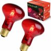 Reptiles & Amphibian FIVEAGE | Fiveage Red Heat Light Uva Spot Lamp 100W Reptile Heat Lamp Infrared Basking Bulb For Bearded Dragon,Lizard Reptile And Amphibian, 2 Pack