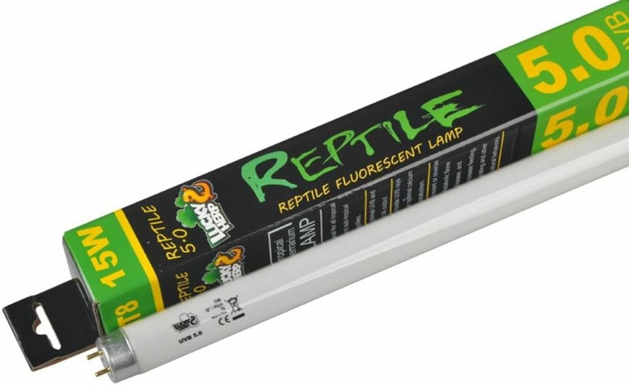 Reptiles & Amphibian LUCKY HERP | Lucky Herp 5.0 Fluorescent Tropical Terrarium Lamp Tube Bulb,T8,15 Watt,18 Inches