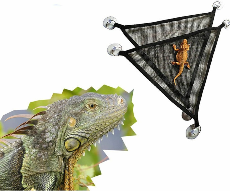 Reptiles & Amphibian Mytagos | 2Pcs Bearded Dragon Lizard Hammock - Breathable Mesh Geckos Hammock Reptile Hammock, Suitable For Lguanas, Axolotls, Anoles, Geckos, Snakes, Chameleon