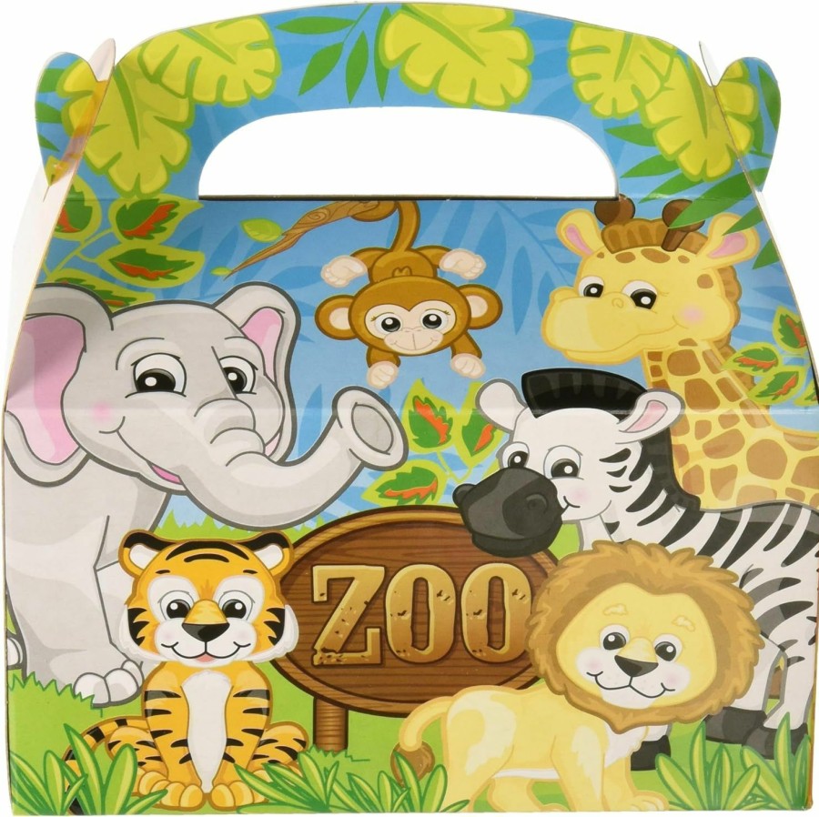 Reptiles & Amphibian Adventure Planet | Rhode Island Novelty Adventure Planet 6.25-Inch Zoo Animal Treat Boxes (Bulk 12 Pack Boxes)