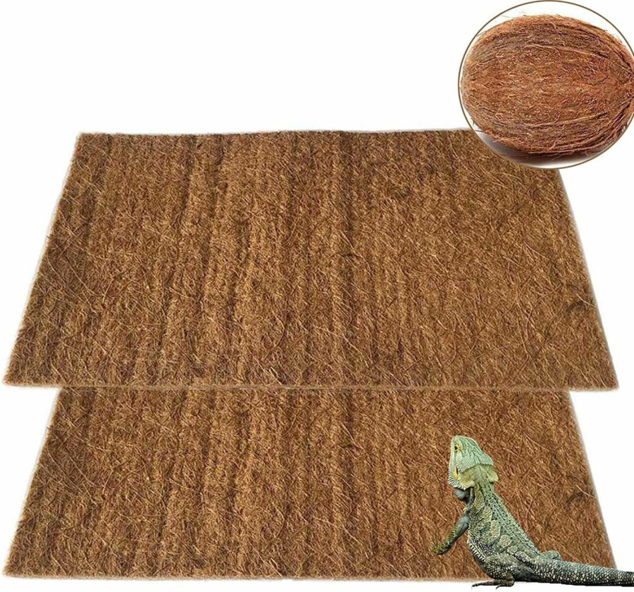 Reptiles & Amphibian PINVNBY | Pivby Natural Coco Coir Mat Coconut Fiber Reptile Carpet For Lizards Turtles Snakes Iguana