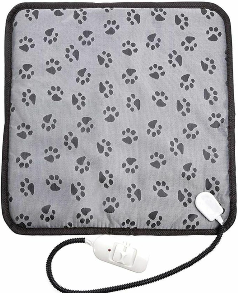 Reptiles & Amphibian Generic | 25W Pet Heating Pad (2-Pack) - Safe & Waterproof, 110V Chew Resistant Cord, Adjustable Temp, Large 45X45Cm Mat For Medium Dogs And Cats