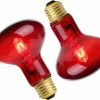 Reptiles & Amphibian WUHOSTAM | Wuhostam 75W Infrared Reptile Heat Lamp Bulb, Uva Basking Spot Red Light Glass Heat Bulbs For Reptiles And Amphibian Use, Bearded Dragon, Turtle, Gecko, Snake, Lizard, Chameleon - 2 Pack