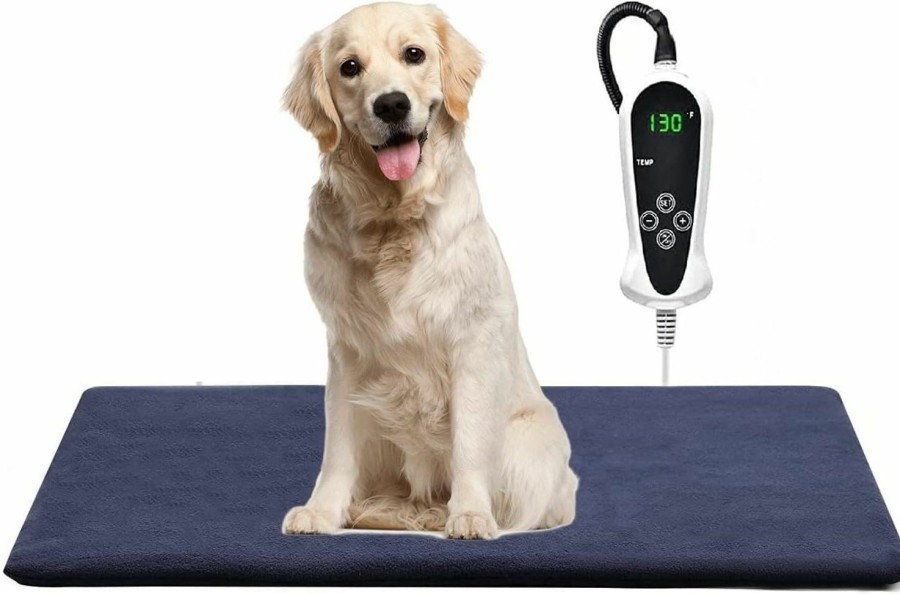 Reptiles & Amphibian TJOY | Pet Heating Pad For Dogs Cat Heating Pad With Timer,Temperature Adjustable Electric Heated Cat Dog Bed Waterproof Heated Pet Bed Mat Cat Warming Pad