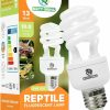 Reptiles & Amphibian REPTI HOME | Repti Home Uvb Reptile Light 5.0, 26W Tropical And Sub-Tropical Uva Uvb Bulb For Reptiles, Tropical Terrarium Compact Fluorescent Lamp, Reptile Uvb Light Bulb For Chameleons, Iguanas, And Turtles