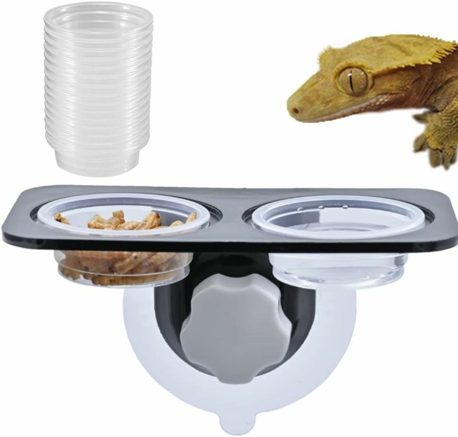 Reptiles & Amphibian MRTIOO | Mrtioo 100 Pcs 0.5Oz Crested Gecko Food And Water Feeding Cups, Reptile Feeder Bowls, For Lizard And Other Small Pet Ledge Accessories Supplies