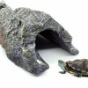 Reptiles & Amphibian BNOSDM | Bnosdm Reptile Rock Hide Cave Hideout, Terrarium Decor Resin Habitat Aquarium Tank Accessories Hideout For Lizards Turtles Gecko Leopard