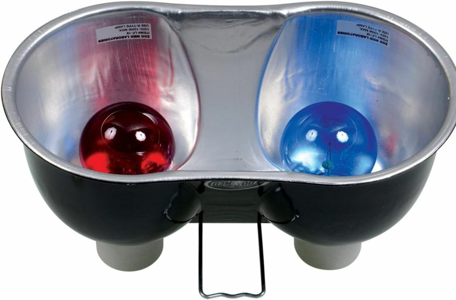 Reptiles & Amphibian Zoo Med | Zoo Med Combo Deep Dome Dual Lamp Fixture