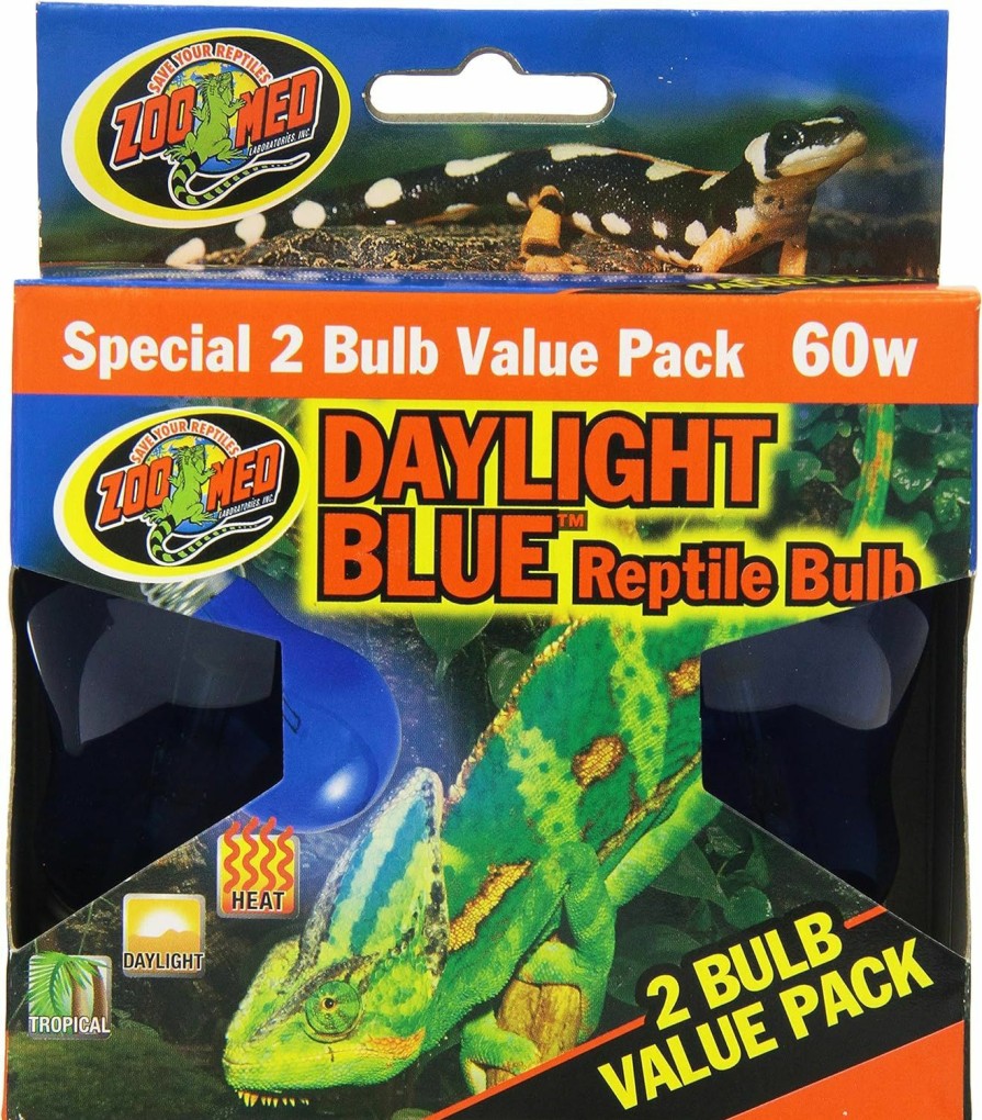 Reptiles & Amphibian Zoo Med | Zoo Med Daylight Blue Reptile Bulb - 60 Watt