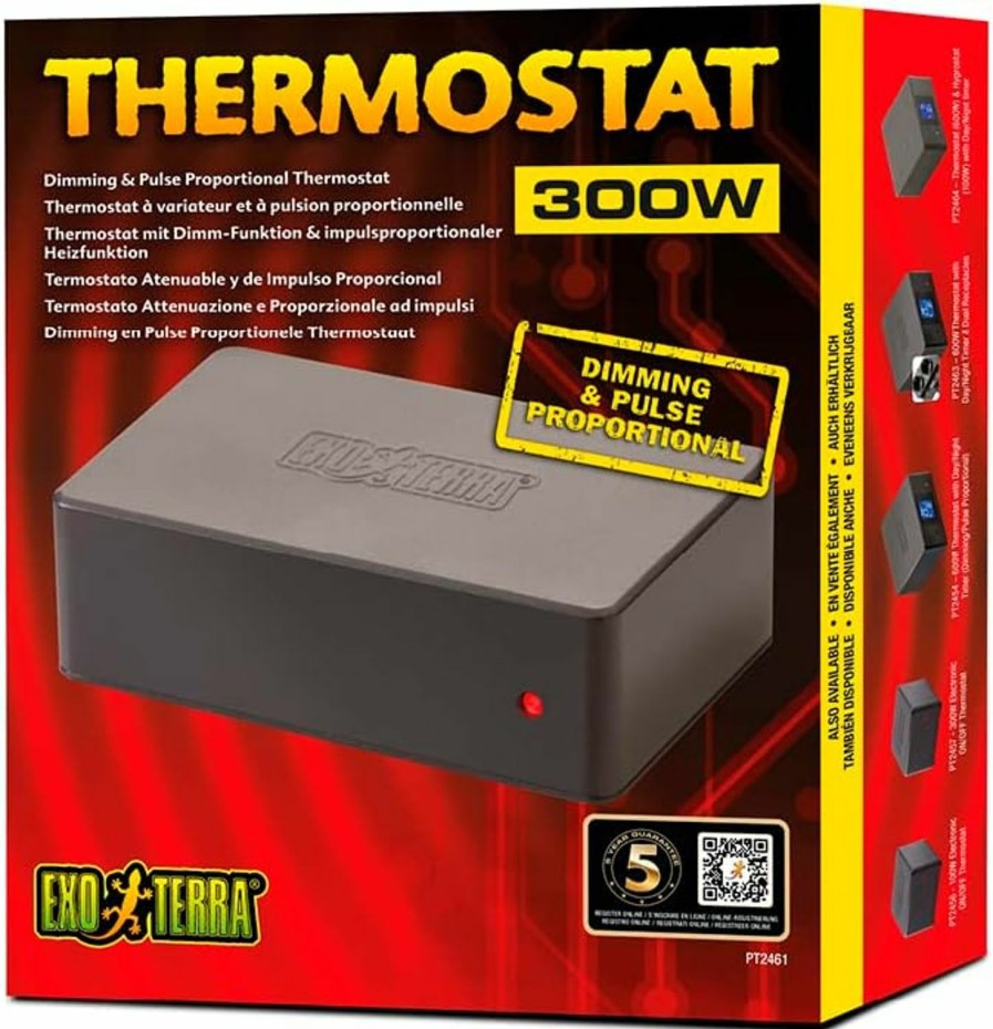 Reptiles & Amphibian Exo Terra | Exo Terra Dimming And Pulse Proportional Thermostat For Reptile Terrariums