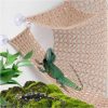 Reptiles & Amphibian FGSJX | Fgsjx Crawling Pet Handmade Cotton Rope Mesh Climbing Net Hammock Suspension Bridge Toy Sleeping Suitable For Bearded Dragon Lizard(Khaki)