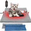 Reptiles & Amphibian Glovv | Glovv Heated Cat Bed Indoor, Cat Heating Pad With 6 Adjustable Temperature Cats & Dog Pet Outdoor Heating Pad, 2 Pack Replaceable Washable Cover Auto Power Pet Heated Dog Bed, 18\"*18\"