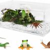 Reptiles & Amphibian U0U | U0U Jumping Spider Enclosure,4\"X 4\" X 8\" Acrylic Reptile Enclosure,Magnetic Arboreal Tarantula Habitat Enclosure For Gecko Praying Mantis Snail And Frog (4\"X 4\" X 8\")