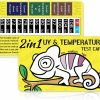 Reptiles & Amphibian AUAAQ | Auaaq 2-In-1 Reptile Uva/Uvb Tester/Meter/Sensor/Detector & Thermometer For Reptile Keeper To Detect Reptile Uv Lamp Quickly, Over 500 Times Reusable, Portable Uv Test Card, Set Of 2