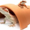 Reptiles & Amphibian AZV | Azv Reptile Hideout Cave, Turtle Terrarium Hides And Caves, Reptile Tank Decoration, Habitat Hide Cavern Hideaway Accessorie, Idea For Small Frog Tortoise Fish Bearded Dragon Gecko Hermit Crab