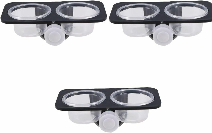 Reptiles & Amphibian POPETPOP | Popetpop 3Pcs Glass Wall Shelf Suction Cups For Glass Plastic To Go Containers Crested Gecko Accessories Reptile Feeding Dish Crested Gecko Food Dish Turtle Animal Sucker Appendix Magnetic