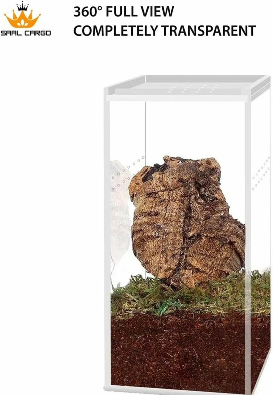 Reptiles & Amphibian Generic | Saalcargo Spider Enclosure 3X3X6, Tarantula Enclosure, Reptile Enclosure, Micro Habitat, Acrylic Terrarium, Tarantula Terrarium, Acrylic Enclosure, Arboreal Tarantula Enclosure