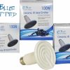 Reptiles & Amphibian Blue Spotted | Blue Spotted 60W Ceramic Infrared Heat Emitter Lamp (60 Watts) For Reptiles, Amphibians, Turtles, Rabbits, Birds, Chicken Coops And Small Animals