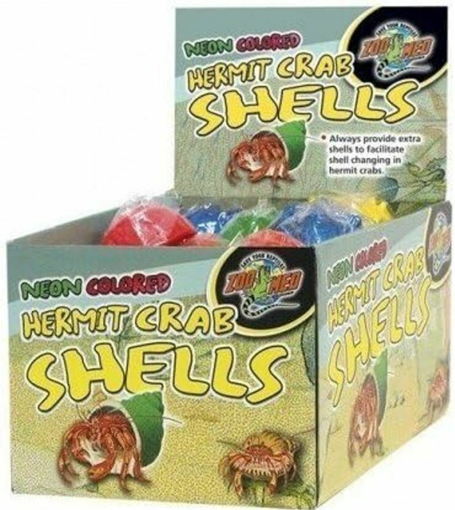 Reptiles & Amphibian Zoo Med | Zoo Med Hermit Crab Neon Colored Shells, Assorted Colors (3 Shells)