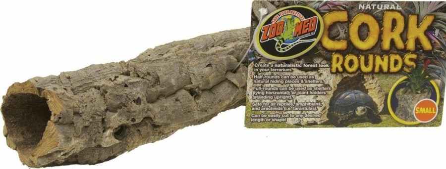 Reptiles & Amphibian Zoo Med | Zoo Med Natural Bark Cork Rounds, Small (Pack Of 1)