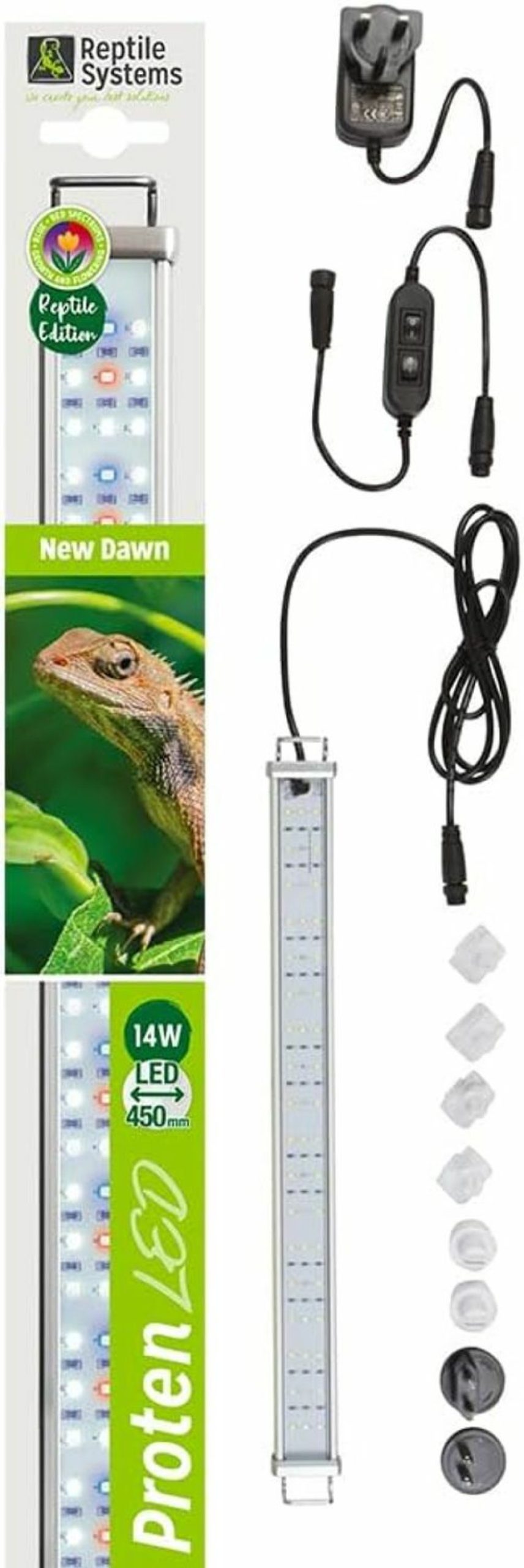 Reptiles & Amphibian Reptile Systems | Proten New Dawn Led Lamp: 6500K, 21Watt, 24-36 Inches. Full Spectrum Led Luminaire Lighting For Natural Plant Growth In Terrariums, Vivariums, Hydroponics & Aquaponics