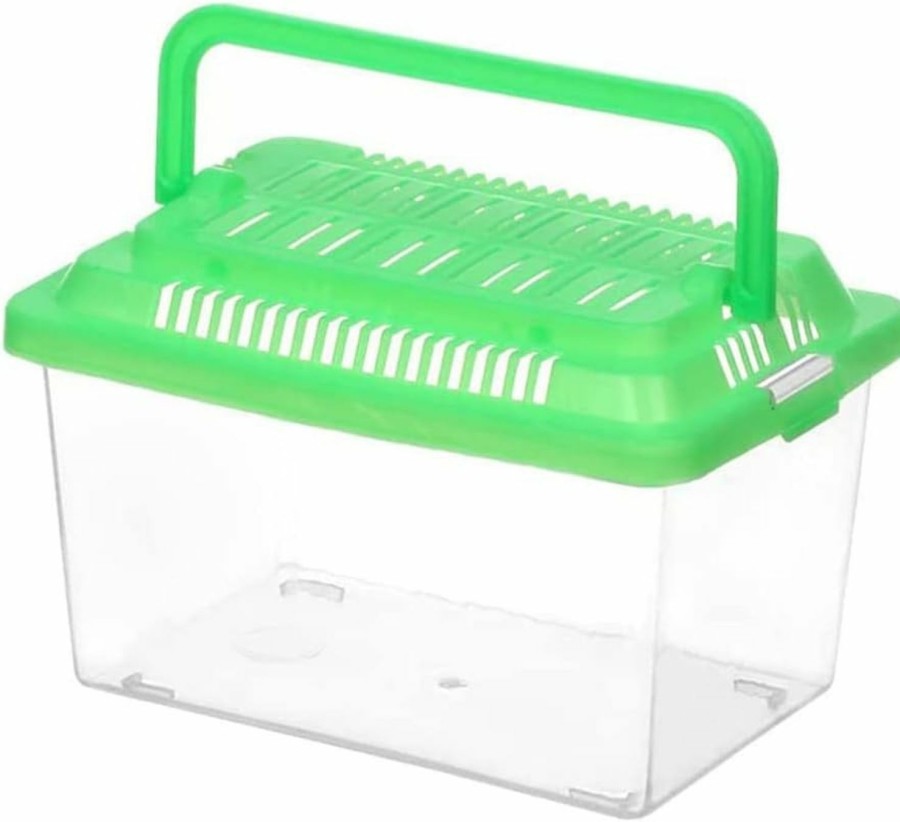 Reptiles & Amphibian Ipetboom | Ipetboom Amphibia Portable Fish Tank Handheld Mini Aquarium Reptile Habitat Feeding Box Turtle Habitat Small Pet Hamster Box Container For Bearded Dragon Lizard Spider Frog Glass Containers