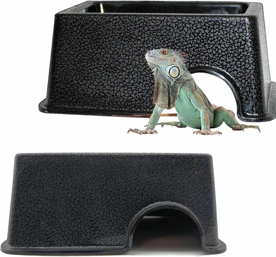 Reptiles & Amphibian Hamiledyi | Hamiledyi 2Pcs Reptile Hide Box Feel Secure And Safe Snake Hide Cave With Texture Durable Material For Lizards Geckos Spiders Frogs