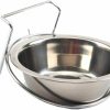 Reptiles & Amphibian POPETPOP | Hanging Water Bowl For Dog Cage - 13Cm Stainless Steel Dog Bowl Dog Food Bowl Dog Crate Bowl With Hook Cat Water Bowl Hanging Pet Bowl For Dogs Cats, Size M