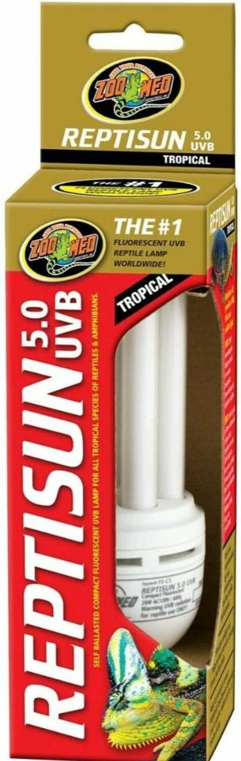 Reptiles & Amphibian Zoo Med | Zoo Med Reptisun Tropical Compact Fluorescent Uvb Lamp, 26 Watts