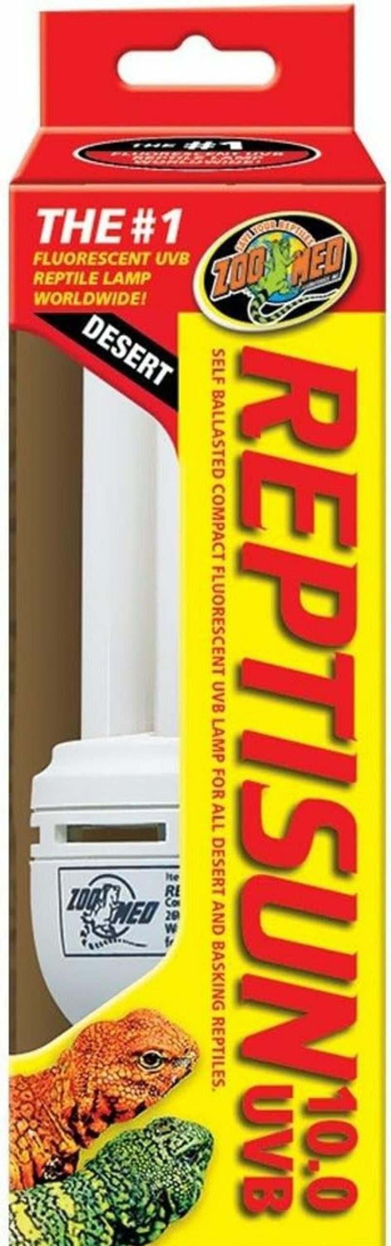 Reptiles & Amphibian Zoo Med | Zoo Med Reptisun Desert Compact Fluorescent Uvb Lamp, 26 Watts